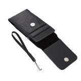 Magnetic leather Holster Card Holder Case belt Clip Rotary 360 for Vivo Z5x (2019) - Black