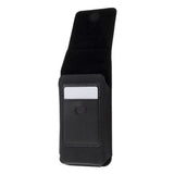 New Design Case Metal Belt Clip Vertical Textile and Leather for HTC U19e (2019) - Black