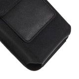 New Design Case Metal Belt Clip Vertical Textile and Leather for KYOCERA DIGNO BX (2019) - Black