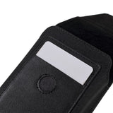 New Design Case Metal Belt Clip Vertical Textile and Leather for iLA 7R (2019) - Black