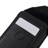 New Design Case Metal Belt Clip Vertical Textile and Leather for Vivo V17 Pro (2019) - Black