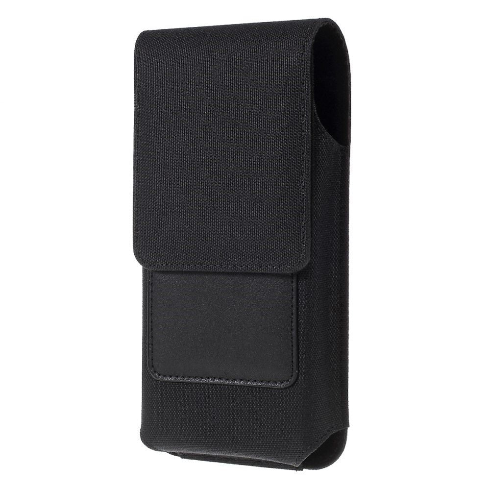 New Design Case Metal Belt Clip Vertical Textile and Leather with Card Holder for E-TEL PREMIER I20 (2020)