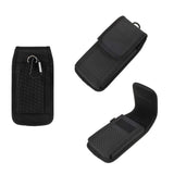 Case Cover Belt with Two Vertical and Horizontal Belt Loops in Nylon for LG Prime 2 (2019) - Black