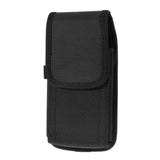Case Cover Belt with Two Vertical and Horizontal Belt Loops in Nylon for Motorola G8 Power Lite - Black