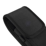 Case Cover Belt with Two Vertical and Horizontal Belt Loops in Nylon for FUJITSU ARROWS 5G F-51A (2020) - Black