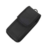 Case Cover Belt with Two Vertical and Horizontal Belt Loops in Nylon for KYOCERA BASIO 4 (2020) - Black