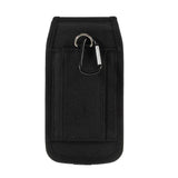 Case Cover Belt with Two Vertical and Horizontal Belt Loops in Nylon for BQ Mobile BQ-6042L Magic E (2020) - Black