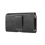 New Design Horizontal Leather Holster with Belt Loop for Lenovo K8 Note - Black