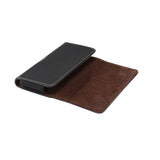 New Design Horizontal Leather Holster with Belt Loop for Alcatel One Touch Scribe HD, OT 8008D - Black