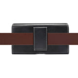 Holster Horizontal Leather with Belt Loop New Design for Kyocera S8 (2020)