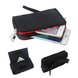 Multipurpose Horizontal Belt Case with Zip Closure and Hand Strap for Nokia 225 4G (2020)