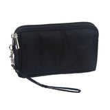 Multipurpose Horizontal Belt Case with Zip Closure and Hand Strap for GLOCALME S1 (2018) - Black (15.5 x 8.5 x 2 cm)