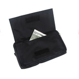 Multipurpose Horizontal Belt Case with Zip Closure and Hand Strap for LG Folder 2 - Black (15.5 x 8.5 x 2 cm)