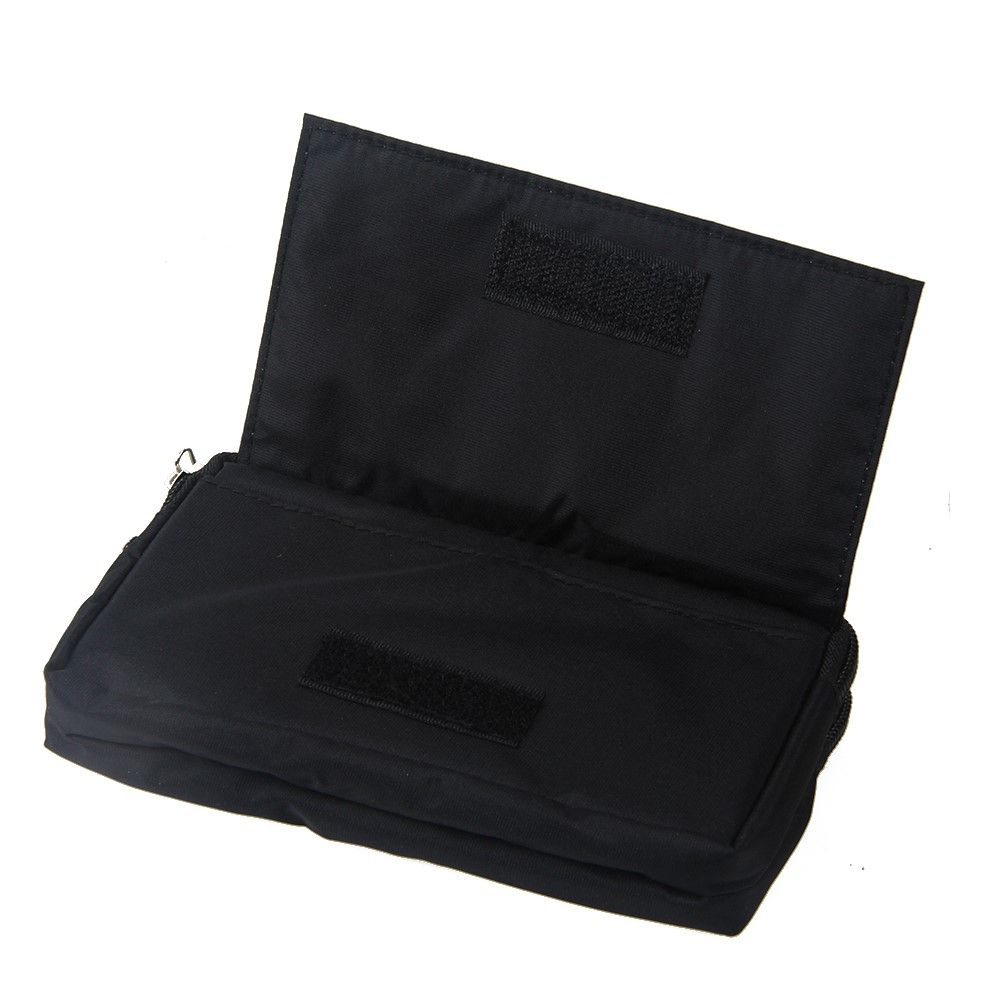 Multipurpose Horizontal Belt Case with Zip Closure and Hand Strap for MAXCOM COMFORT MM826 3G (2020) - Black (15.5 x 8.5 x 2 cm)