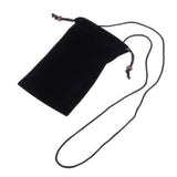 Case Cover with Chain and Loop Closure Soft Cloth Flannel Carry Bag for CHINA TELECOM MAIMANG A20 5G (2023)
