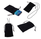 Case Cover with Chain and Loop Closure Soft Cloth Flannel Carry Bag for BBK Vivo iQOO U3 5G (2020)