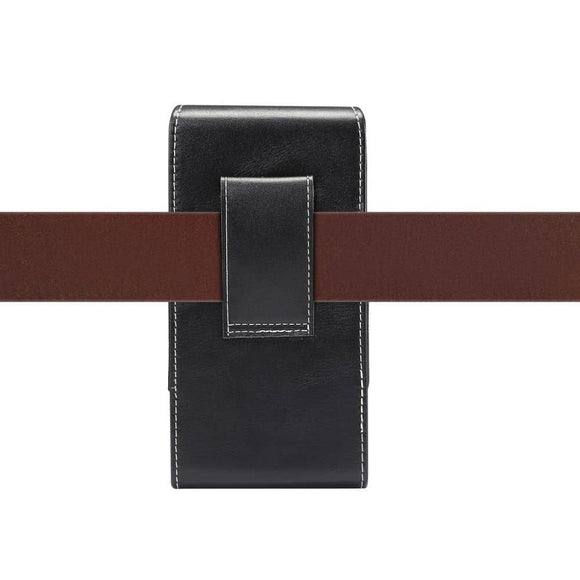 New Design Vertical Leather Holster with Belt Loop for LG K42 (2020)