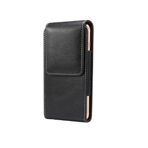 Vertical Leather Holster with Belt Loop for Huawei Maimang 10 Se (2021)