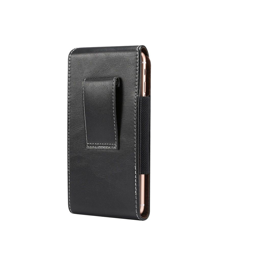 New Design Vertical Leather Holster with Belt Loop for Meizu Meilan U10 (2016) - Black