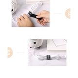 Magic Sticker Fastener Tape Nylon Cable Organizer, Size: 20 mm x 1 m for Digma Citi 8592 3G (2019) - Black