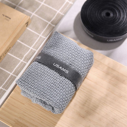 Magic Sticker Fastener Tape Nylon Cable Organizer, Size: 20 mm x 1 m for Centric G3 (2019) - Black