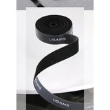 Magic Sticker Fastener Tape Nylon Cable Organizer, Size: 20 mm x 1 m for ALCATEL 1A (2020) - Black