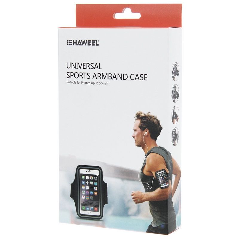 Armband Professional Cover Neoprene Waterproof Light Reflecting Wraparound Sport with Buckle for HISENSE INFINITY E30SE (2020) - Black