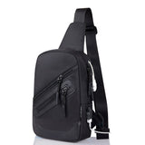 Backpack Waist Shoulder bag Nylon compatible with Ebook, Tablet and for BLU C6 (2019) - Black