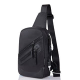 Backpack Waist Shoulder bag Nylon compatible with Ebook, Tablet and for TECNO CAMON I 4 (2019) - Black