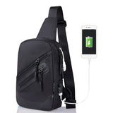 Backpack Waist Shoulder bag Nylon compatible with Ebook, Tablet and for BBK VIVO Y17 (2019) - Black