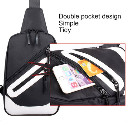 Backpack Waist Shoulder bag Nylon compatible with Ebook, Tablet and for Huawei Enjoy 10 (2019) - Black