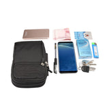 Multi-functional Vertical Stripes Pouch 4 Bag Case Zipper Closing for Getac PS236 (2020)