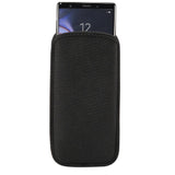 Waterproof and Shockproof Neoprene Sock Cover, Slim Carry Bag, Soft Pouch Case for Motorola MOTO Q11 - Black