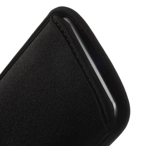 Waterproof and Shockproof Neoprene Sock Cover, Slim Carry Bag, Soft Pouch Case for Funkertech Funker W5.5 Pro 4G (2016) - Black
