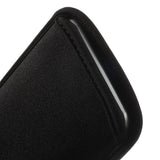 Waterproof and Shockproof Neoprene Sock Cover, Slim Carry Bag, Soft Pouch Case for ZTE KIS Flex, V793 - Black