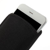 Waterproof and Shockproof Neoprene Sock Cover, Slim Carry Bag, Soft Pouch Case for i-mobile IQ 5.8 DTV - Black
