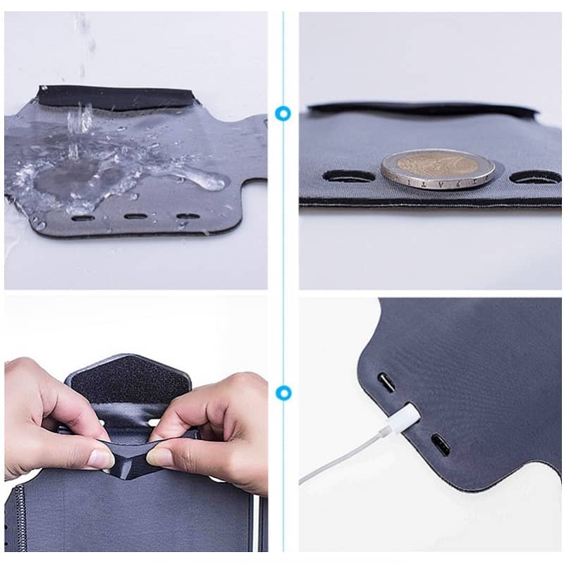 Professional Cover Neoprene Armband Sport Walking Running Fitness Cycling Gym for Oppo RX17 Pro / Oppo R17 Pro - Black