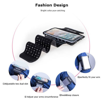 Professional Cover Neoprene Armband Sport Walking Running Fitness Cycling Gym for Huawei Enjoy 8 Plus - Black