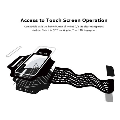 Professional Cover Neoprene Armband Sport Walking Running Fitness Cycling Gym for SHARP AQUOS SENSE3 LITE (2019) - Black