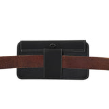 Belt Case Cover Horizontal New Design Leather & Nylon for Ihunt S60 Discovery Plus (2021)