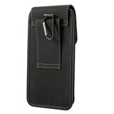 Belt Case Cover Vertical Design Leather and Nylon for WALTON PRIMO NH5 (2020)