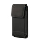 Belt Case Cover Vertical Design Leather and Nylon for Iqoo Z6X (2022)