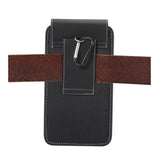 Belt Case Cover Vertical Design Leather and Nylon for Vivo Y55 5G (2022)