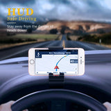 Car GPS Navigation Dashboard Mobile Phone Holder Clip for Acer Liquid E3 Duo, E380 - Black