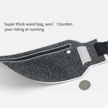 Cycling Case Running Waist Pack Waterproof Fanny Pack Pouch Belt Bag for Motorcycle Bike and Other Sports for BLU Bold N1 (2019) - GREY