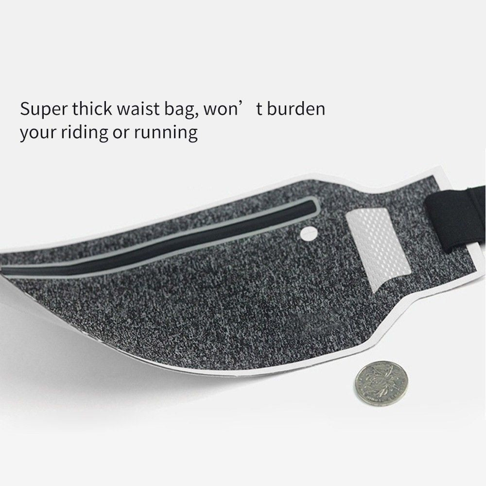 Cycling Case Running Waist Pack Waterproof Fanny Pack Pouch Belt Bag for Motorcycle Bike and Other Sports for HISENSE H11 PRO (2018) GREY