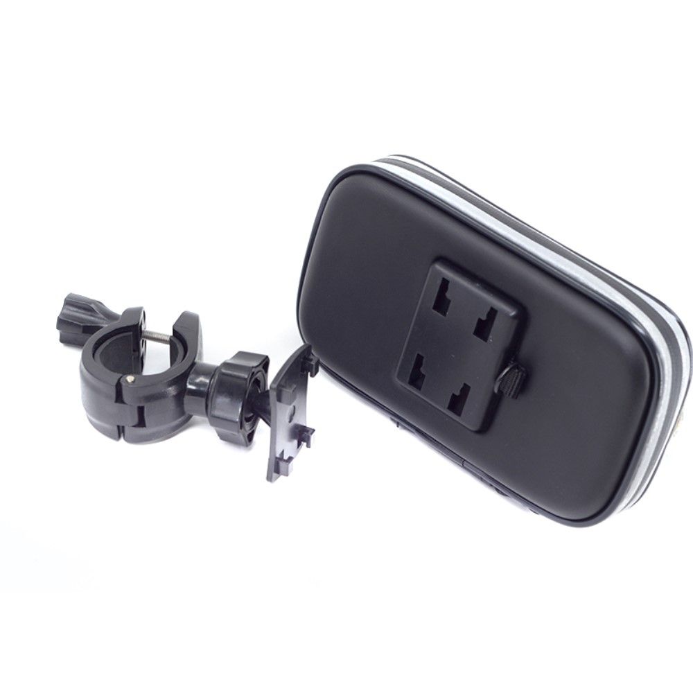 Professional Reflective Support for Bicycle Handlebar and Rotatable Waterproof Motorcycle 360 for Walton Primo R5+ (2019) - Black