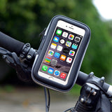 Professional Reflective Support for Bicycle Handlebar and Rotatable Waterproof Motorcycle 360 for Wiko Sunny 4 Plus (2019) - Black
