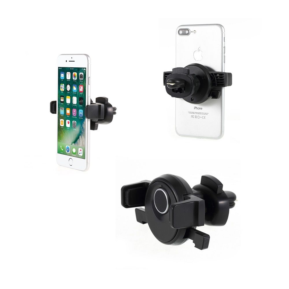 Rotatable Car Air Vent Phone Holder Stand Mount with Automatic Clip for Vivo iQOO Neo 855 Plus (2019) - Black