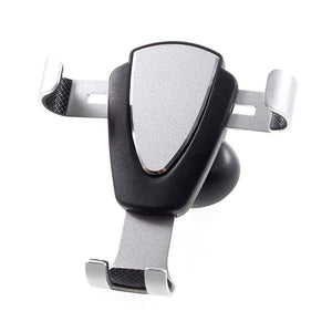 Gravity Air Vent Phone Car Mount Holder with Clip for ZTE Blade A7s (2019) - Black